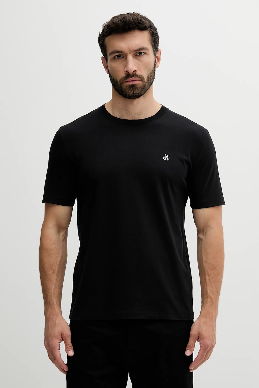 Marc O'Polo tricou din bumbac 2-pack culoarea alb, neted