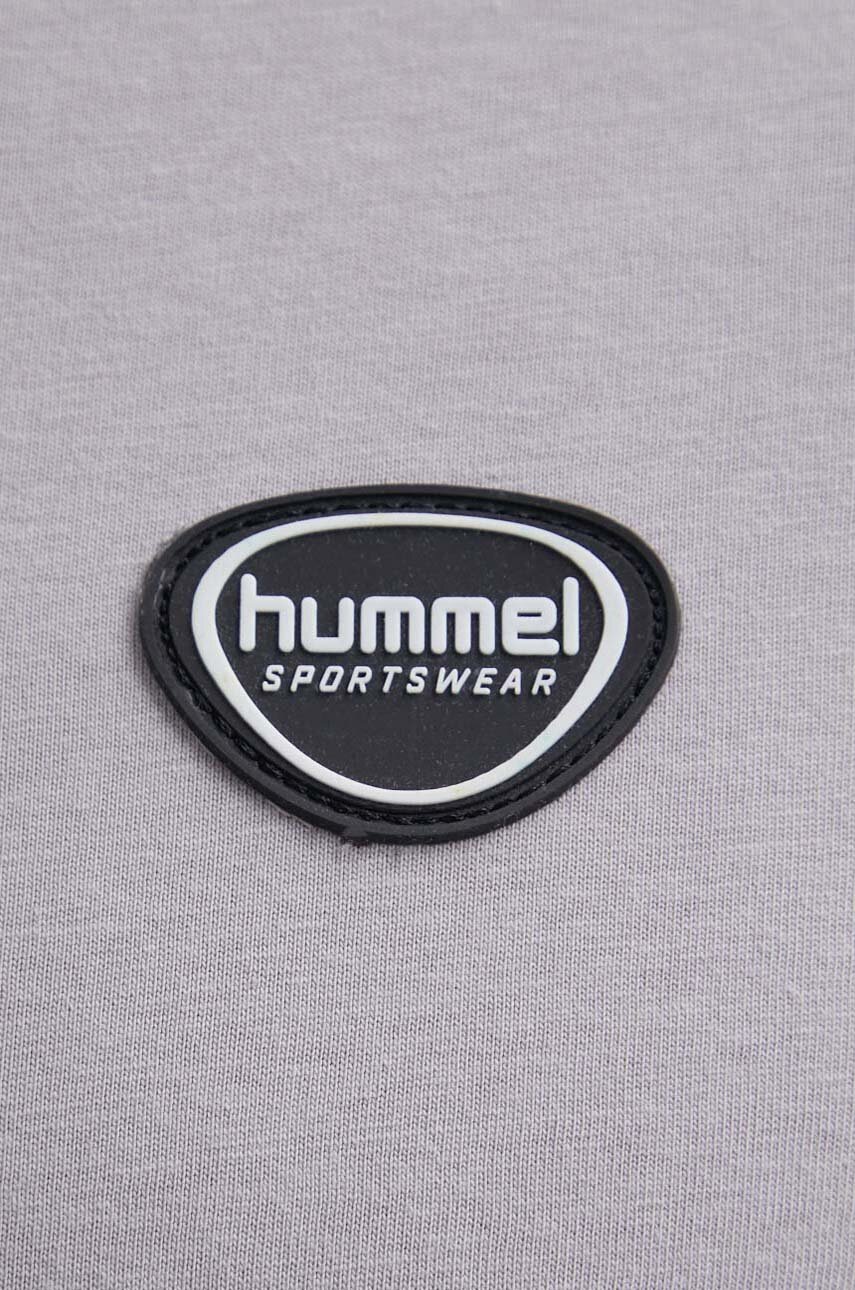 Βαμβακερό μπλουζάκι Hummel hmlLGC KAI REGULAR HEAVY T-SHIRT ανδρικό, χρώμα: γκρι, 223989 φωτογραφία