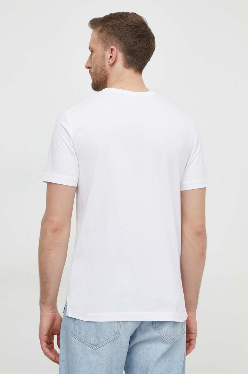 Βαμβακερό μπλουζάκι Liu Jo ανδρικά, χρώμα: άσπρο φωτογραφία