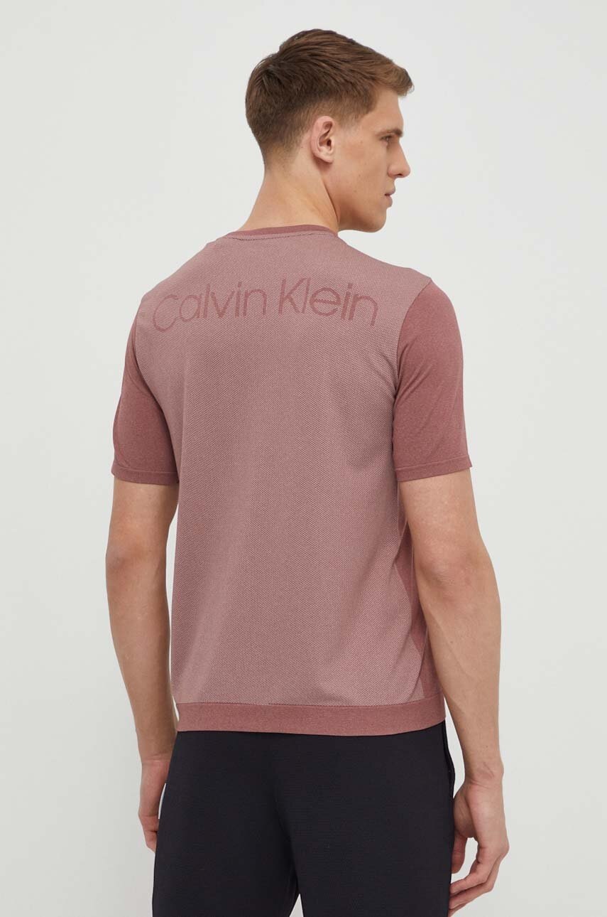 Μπλουζάκι προπόνησης Calvin Klein Performance χρώμα: ροζ φωτογραφία