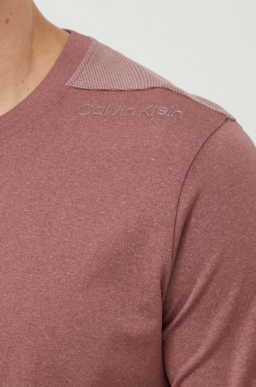 Μπλουζάκι προπόνησης Calvin Klein Performance χρώμα: ροζ φωτογραφία