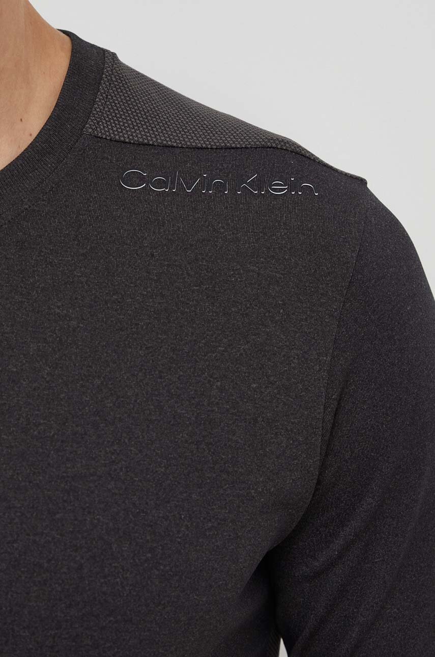 Μπλουζάκι προπόνησης Calvin Klein Performance χρώμα: μαύρο φωτογραφία