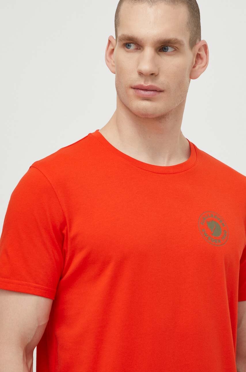 Μπλουζάκι Fjallraven 1960 Logo T-shirt χρώμα: πορτοκαλί, F87313 φωτογραφία