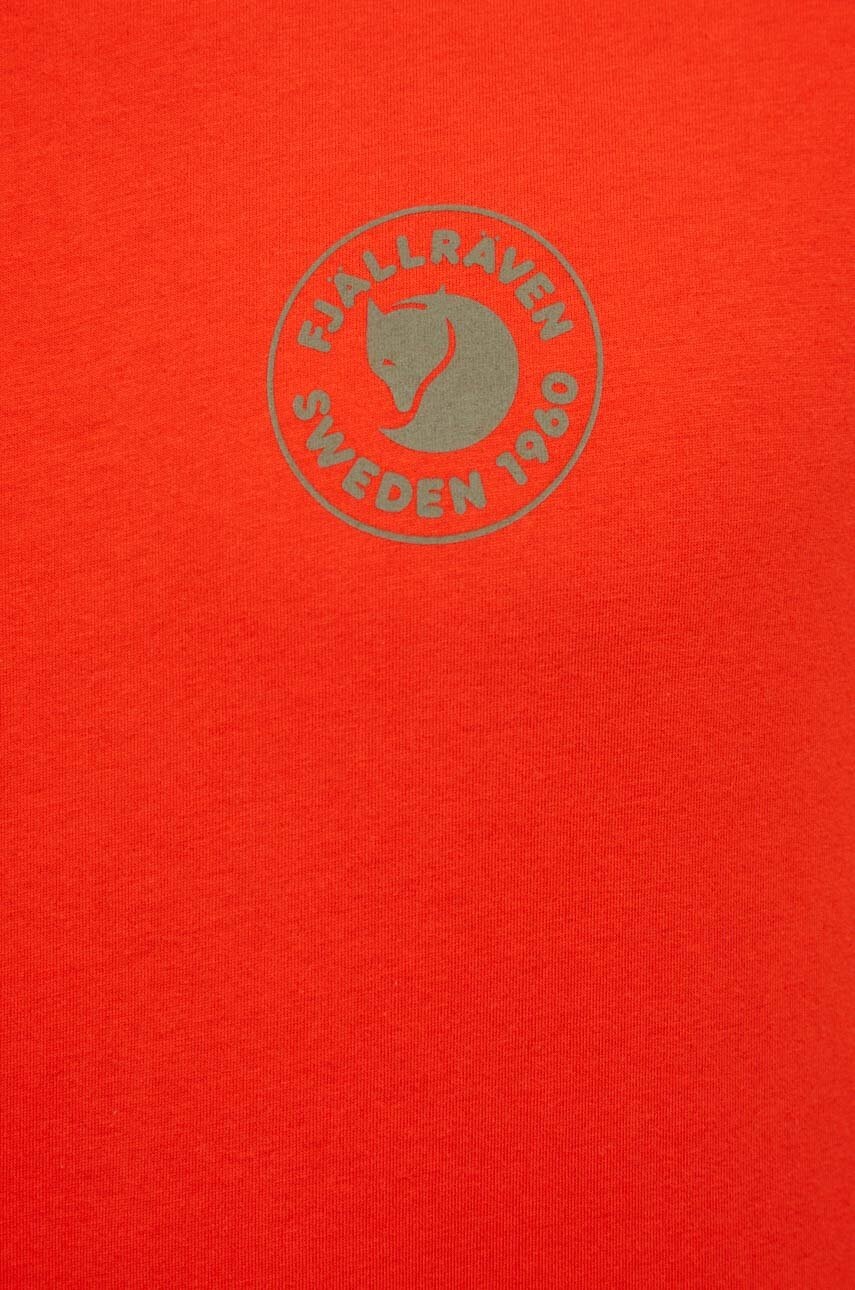Μπλουζάκι Fjallraven 1960 Logo T-shirt χρώμα: πορτοκαλί, F87313 φωτογραφία
