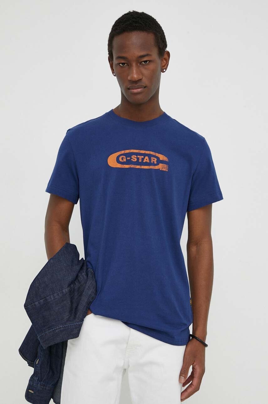 G-Star tricou din bumbac barbati, cu imprimeu