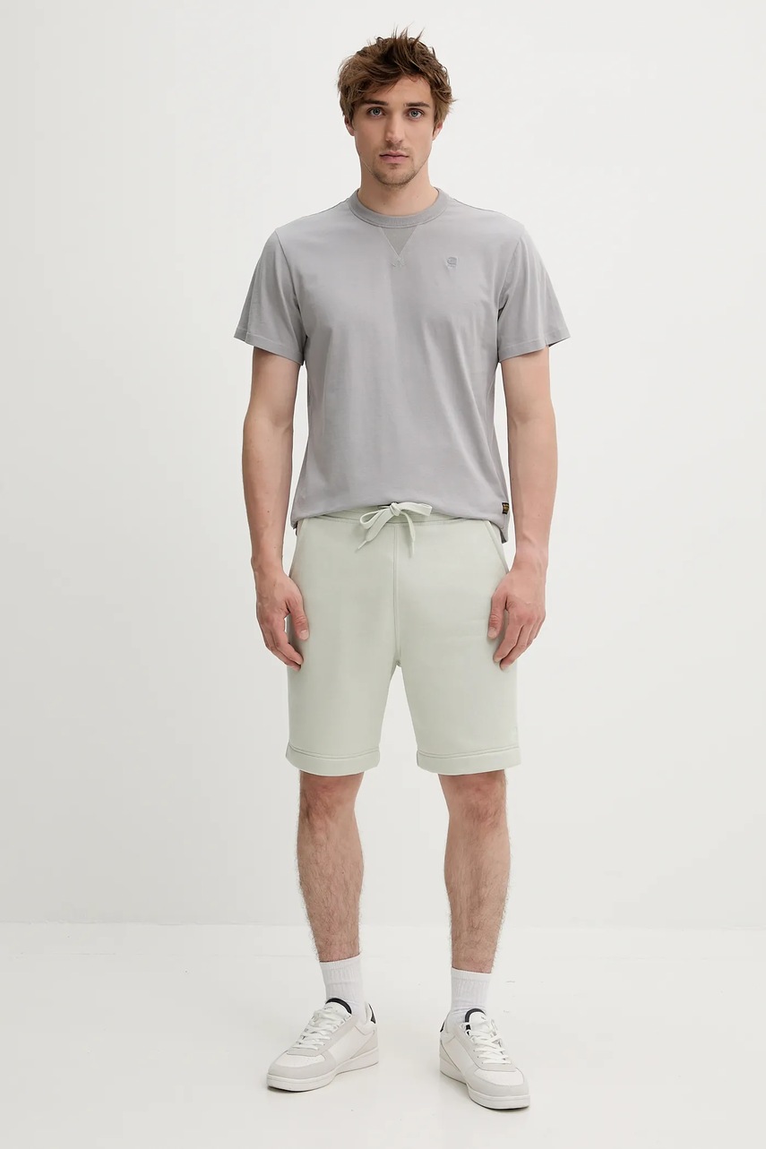 Хлопковая футболка G-Star однотонная D24449-336