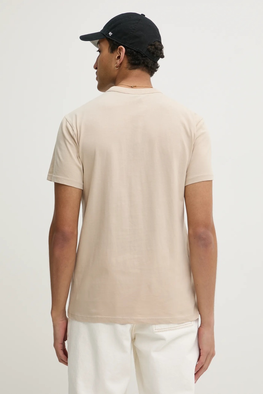 Βαμβακερό μπλουζάκι G-Star ανδρικό, χρώμα: μπεζ, D24449-336 φωτογραφία