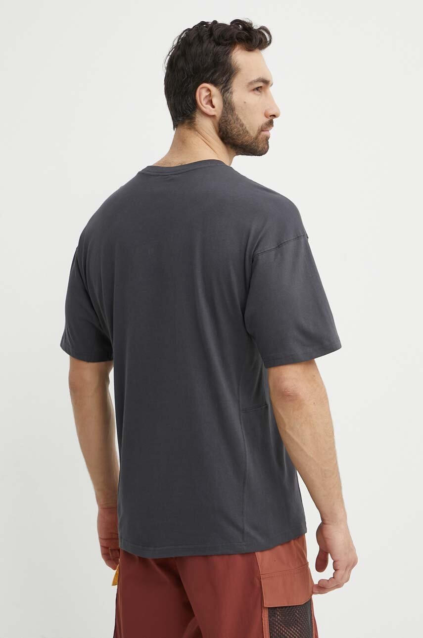 Βαμβακερό μπλουζάκι Columbia Painted Peak ανδρικό, χρώμα: γκρι, 2074481 φωτογραφία