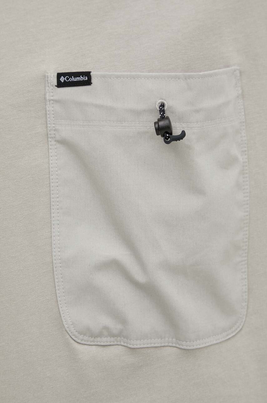 Βαμβακερό μπλουζάκι Columbia Landroamer ανδρικό, χρώμα: γκρι, 2076021 φωτογραφία