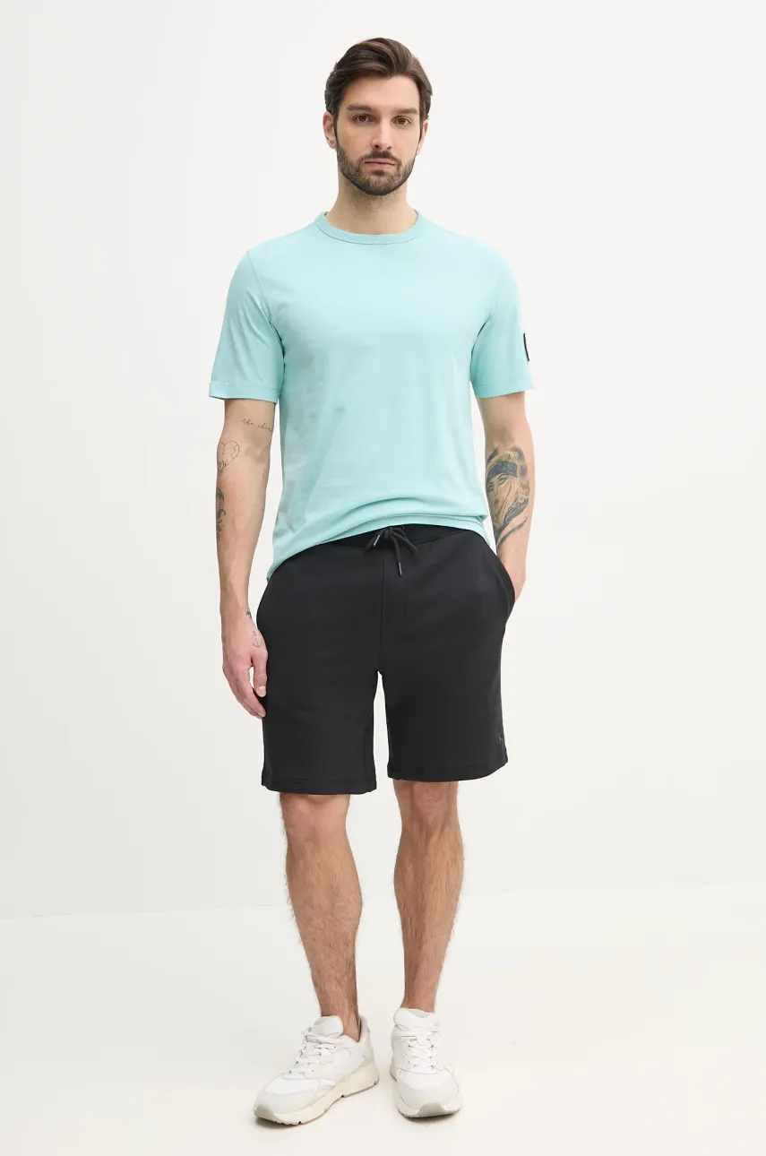 Хлопковая футболка Calvin Klein Jeans мужская однотонная J30J323484 Хлопковая футболка Calvin Klein Jeans мужская однотонная J30J323484
