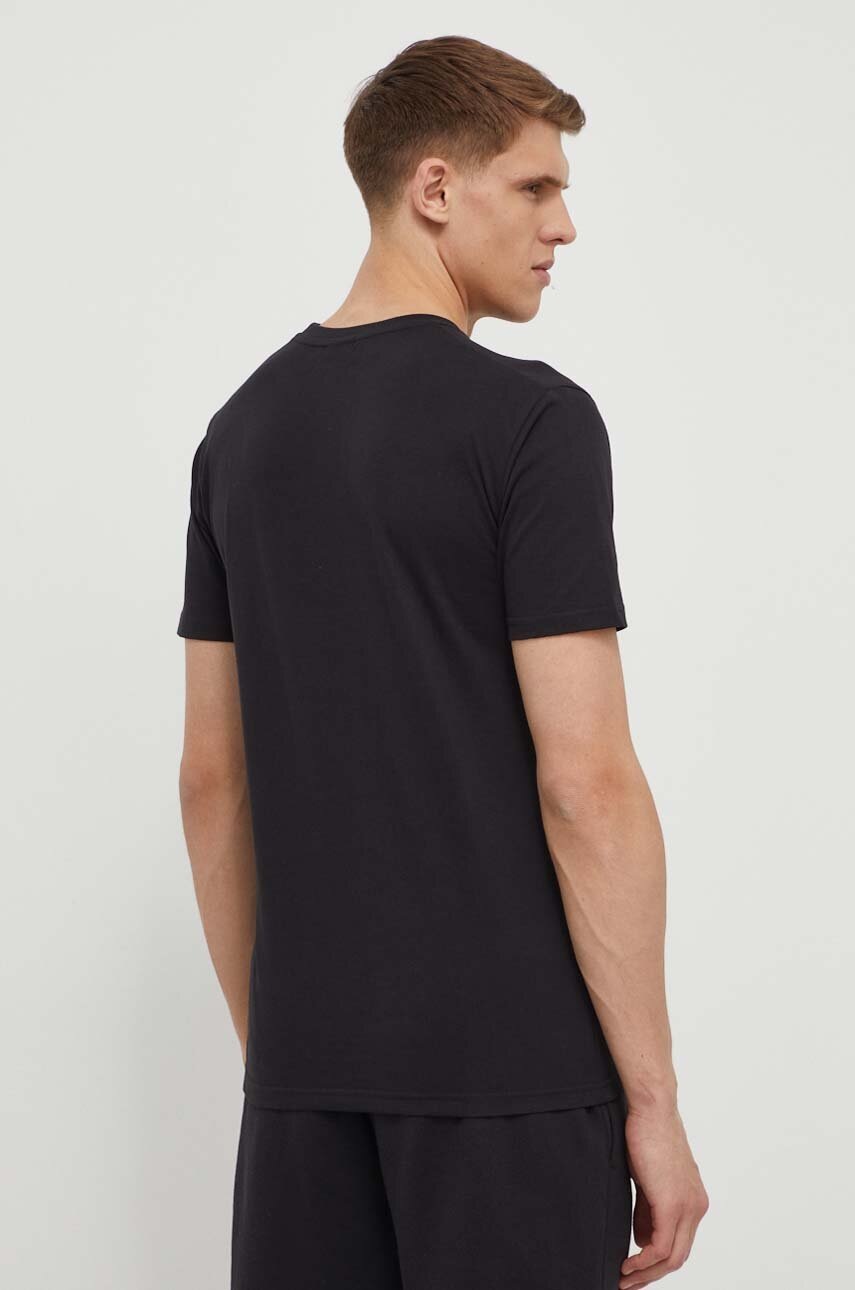 Βαμβακερό μπλουζάκι Ellesse Fuenti Tee ανδρικό, χρώμα: μαύρο, SHP16469 φωτογραφία