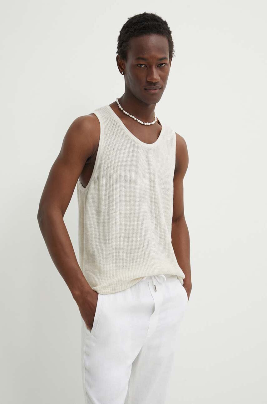 

Тениска Abercrombie & Fitch в бежово, Бежов