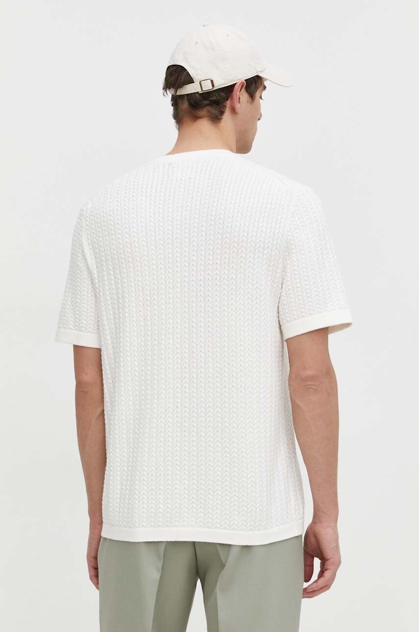 Abercrombie & Fitch t-shirt bézs, férfi, sima termék 2. képe