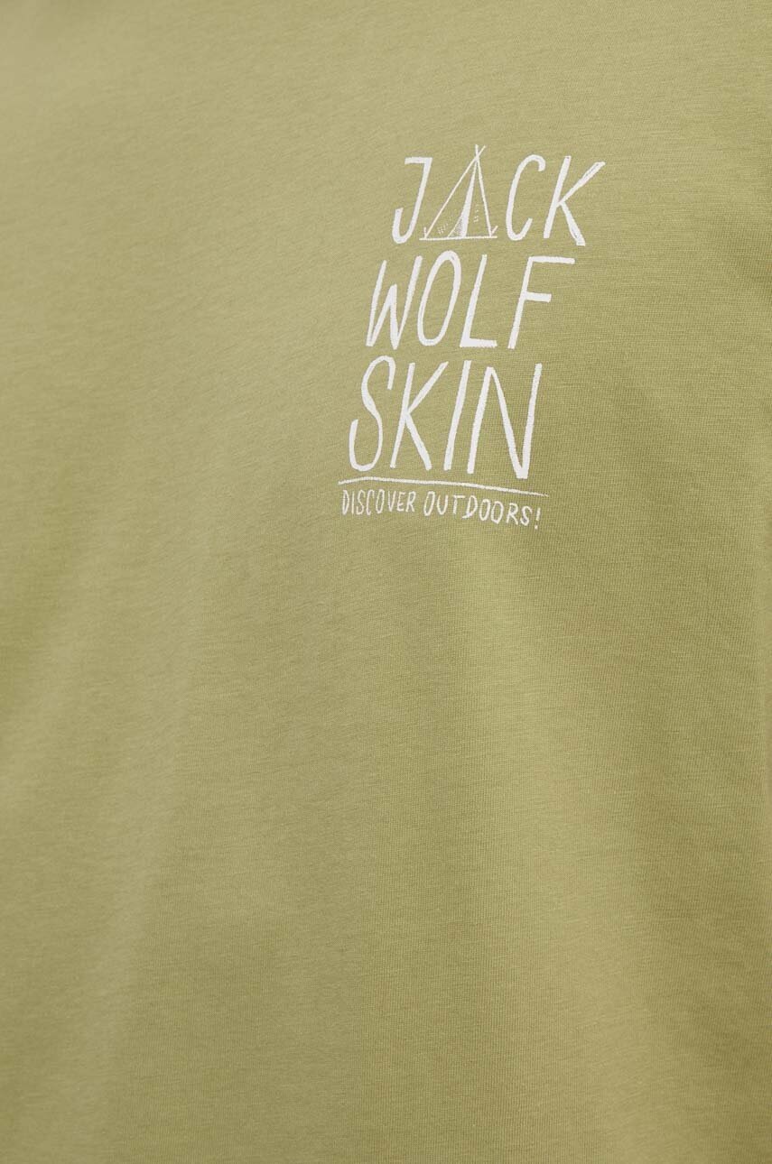 Μπλουζάκι Jack Wolfskin Jack Tent χρώμα: πράσινο φωτογραφία