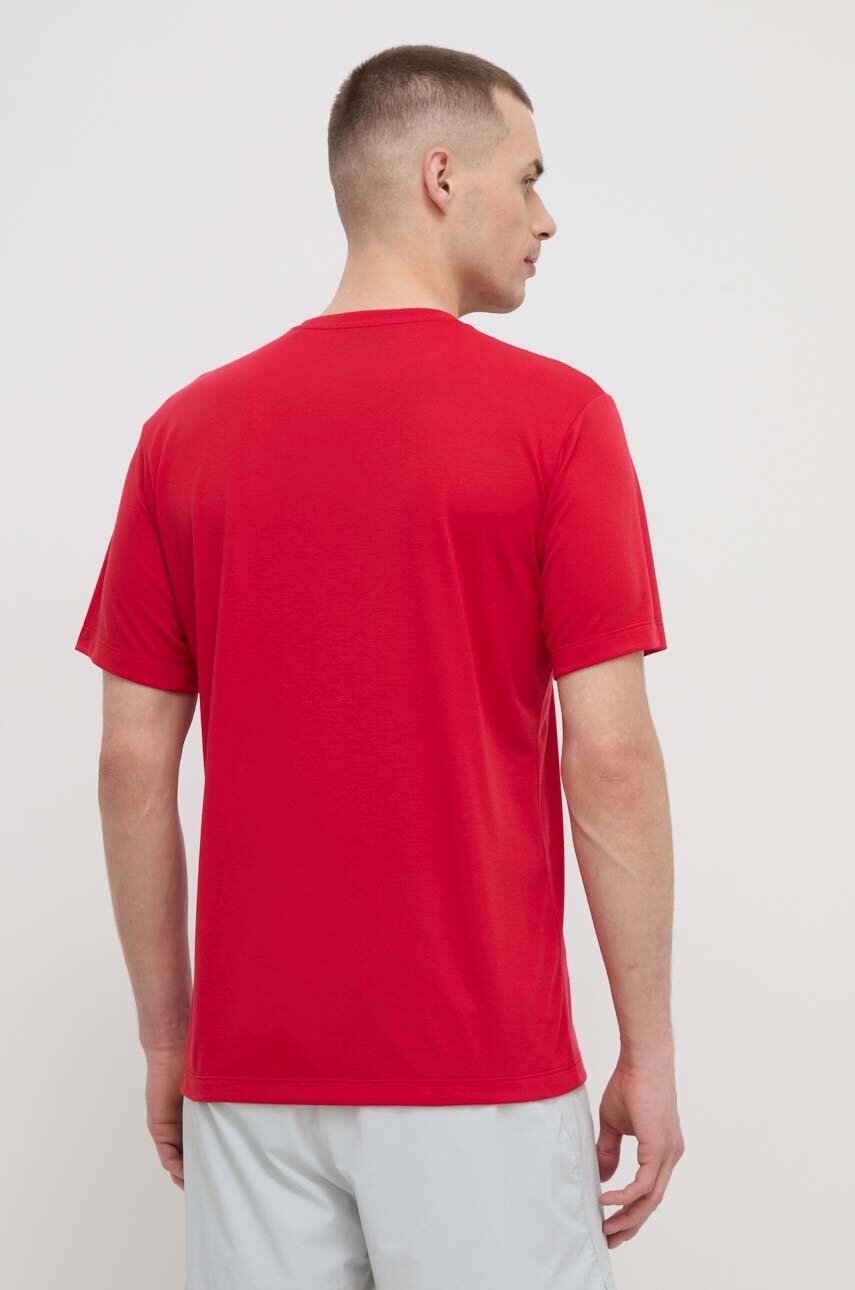 Αθλητικό μπλουζάκι Jack Wolfskin Vonnan χρώμα: κόκκινο φωτογραφία