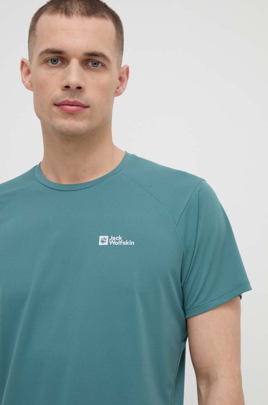 Αθλητικό μπλουζάκι Jack Wolfskin Prelight Trail χρώμα: πράσινο φωτογραφία