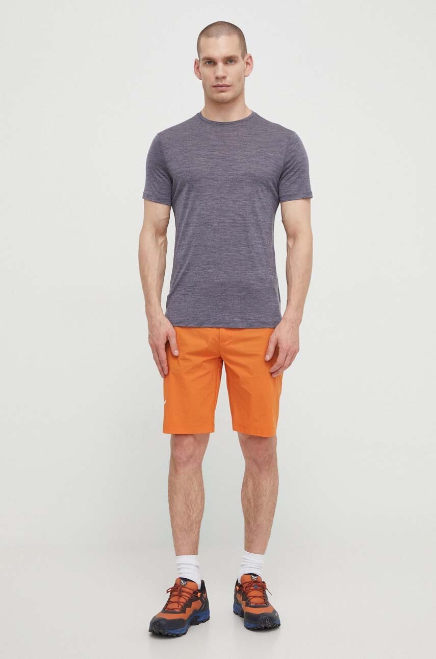 Αθλητικό μπλουζάκι Icebreaker 125 Cool-Lite Merino Blend Sphere III χρώμα: ναυτικό μπλε φωτογραφία