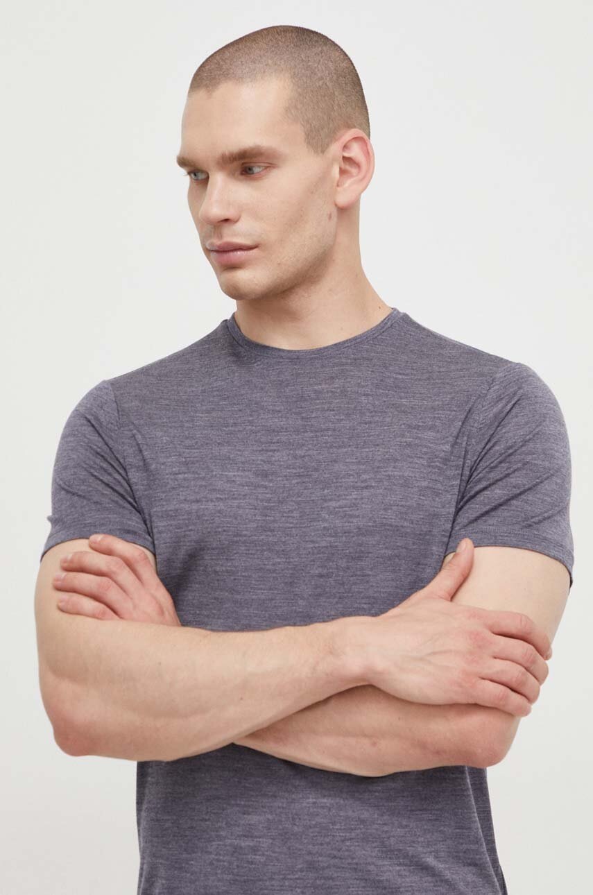 Αθλητικό μπλουζάκι Icebreaker 125 Cool-Lite Merino Blend Sphere III χρώμα: ναυτικό μπλε φωτογραφία