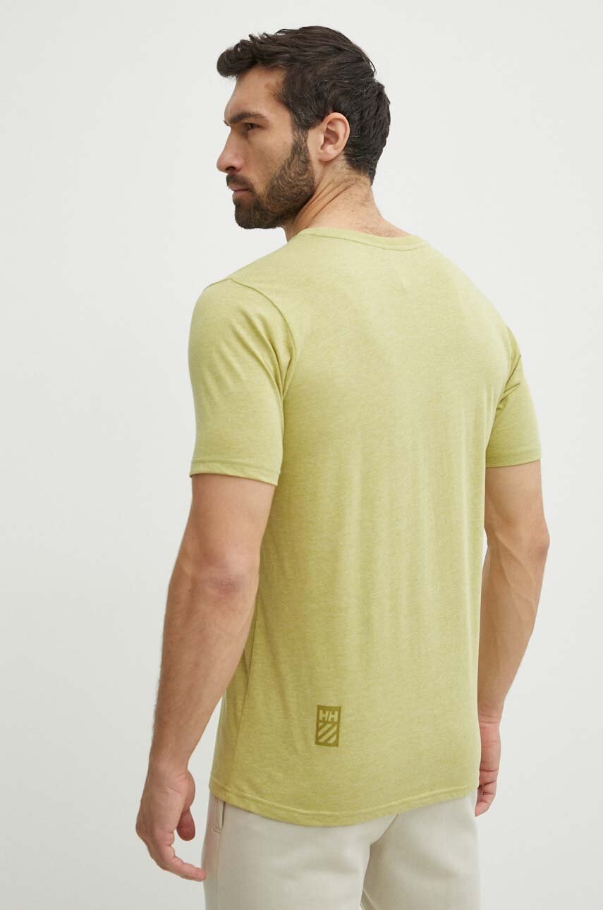 Μπλουζάκι Helly Hansen χρώμα: πράσινο φωτογραφία