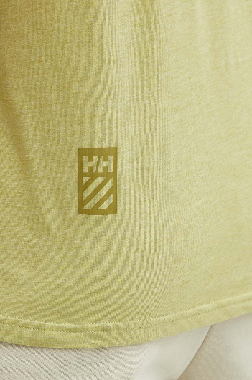 Μπλουζάκι Helly Hansen χρώμα: πράσινο φωτογραφία