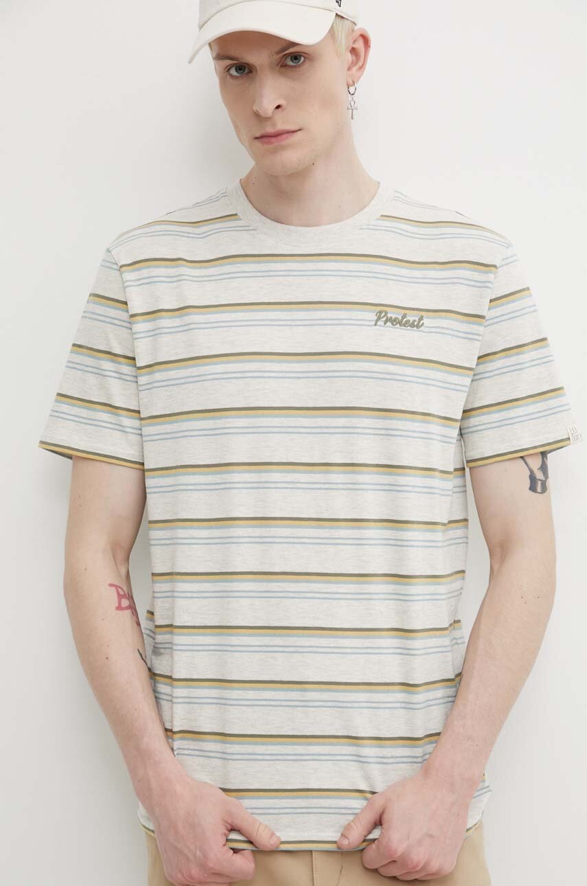 Μπλουζάκι Protest Prtarthur χρώμα: μπεζ, 1710843 φωτογραφία