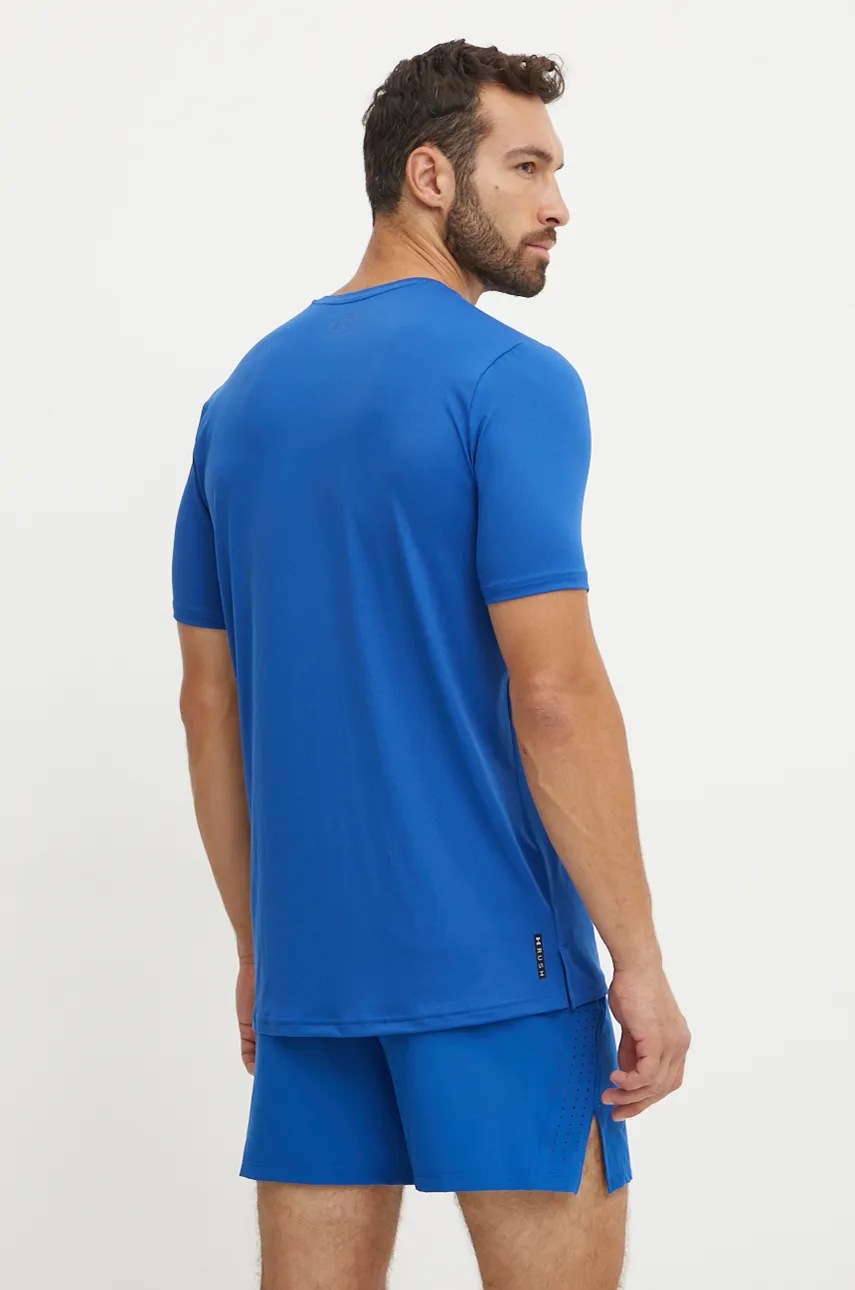 Under Armour edzős póló Rush Energy sötétkék, sima termék 2. képe
