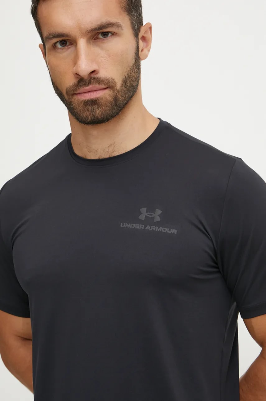 Under Armour tricou de antrenament Rush Energy culoarea negru, neted Under Armour tricou de antrenament Rush Energy culoarea negru, neted