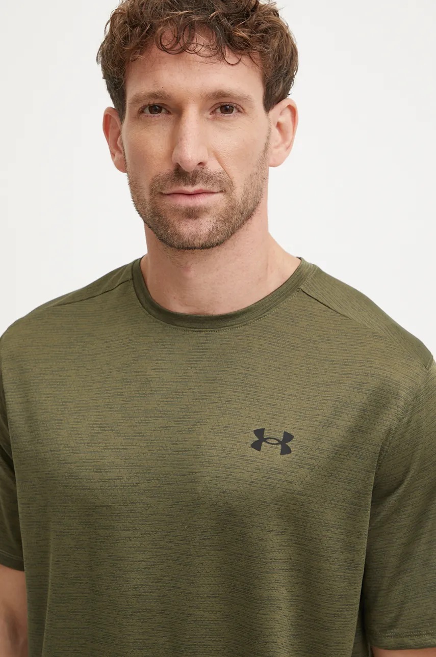 Μπλουζάκι προπόνησης Under Armour Tech Vent χρώμα: πράσινο φωτογραφία