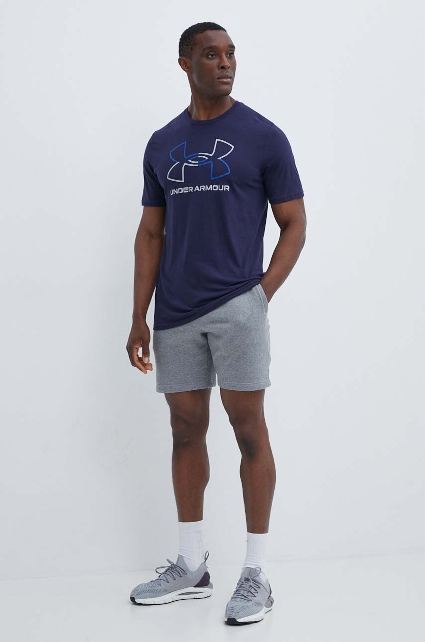 Μπλουζάκι Under Armour χρώμα: ναυτικό μπλε φωτογραφία