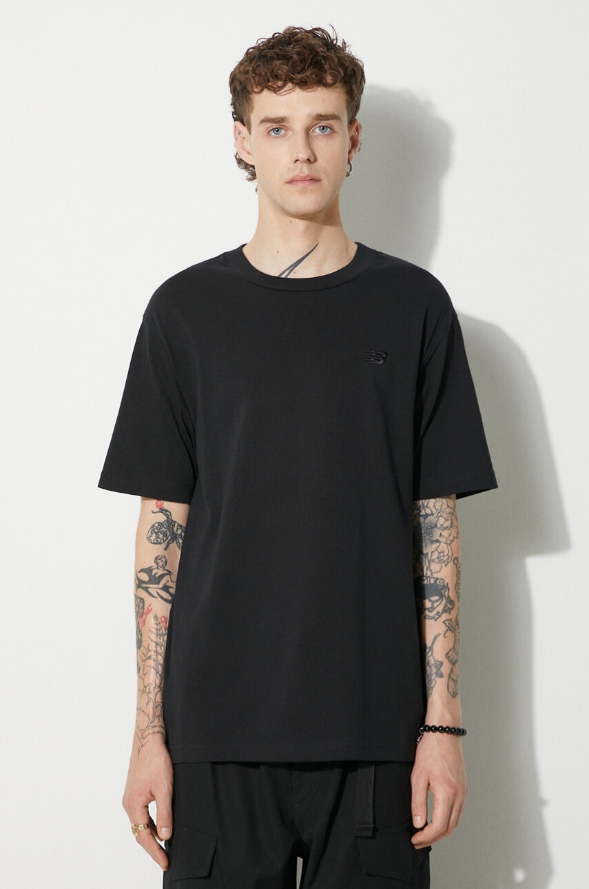 New Balance t-shirt bawełniany MT41533BK