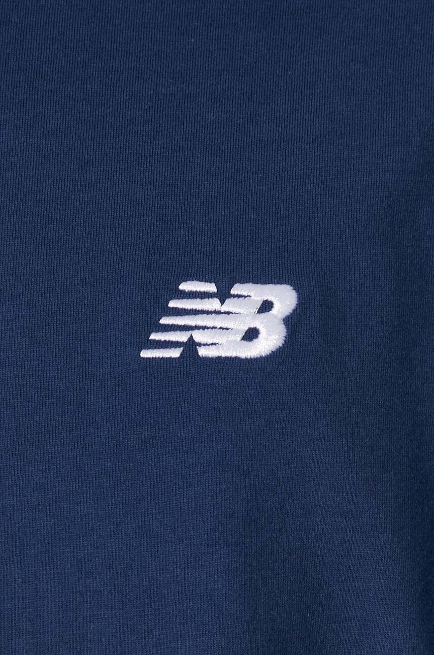 Βαμβακερό μπλουζάκι New Balance Small Logo ανδρικό, χρώμα: ναυτικό μπλε, MT41509NNY φωτογραφία