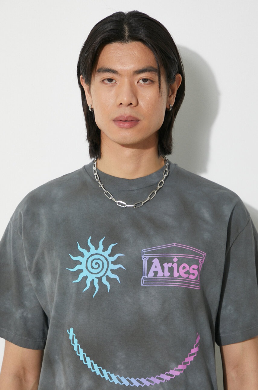 Βαμβακερό μπλουζάκι Aries Grunge Happy Dude SS Tee φωτογραφία