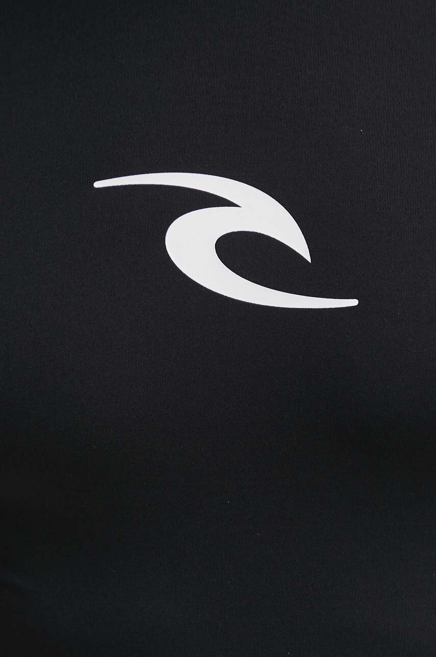 T-shirt κολύμβησης Rip Curl χρώμα: μαύρο φωτογραφία