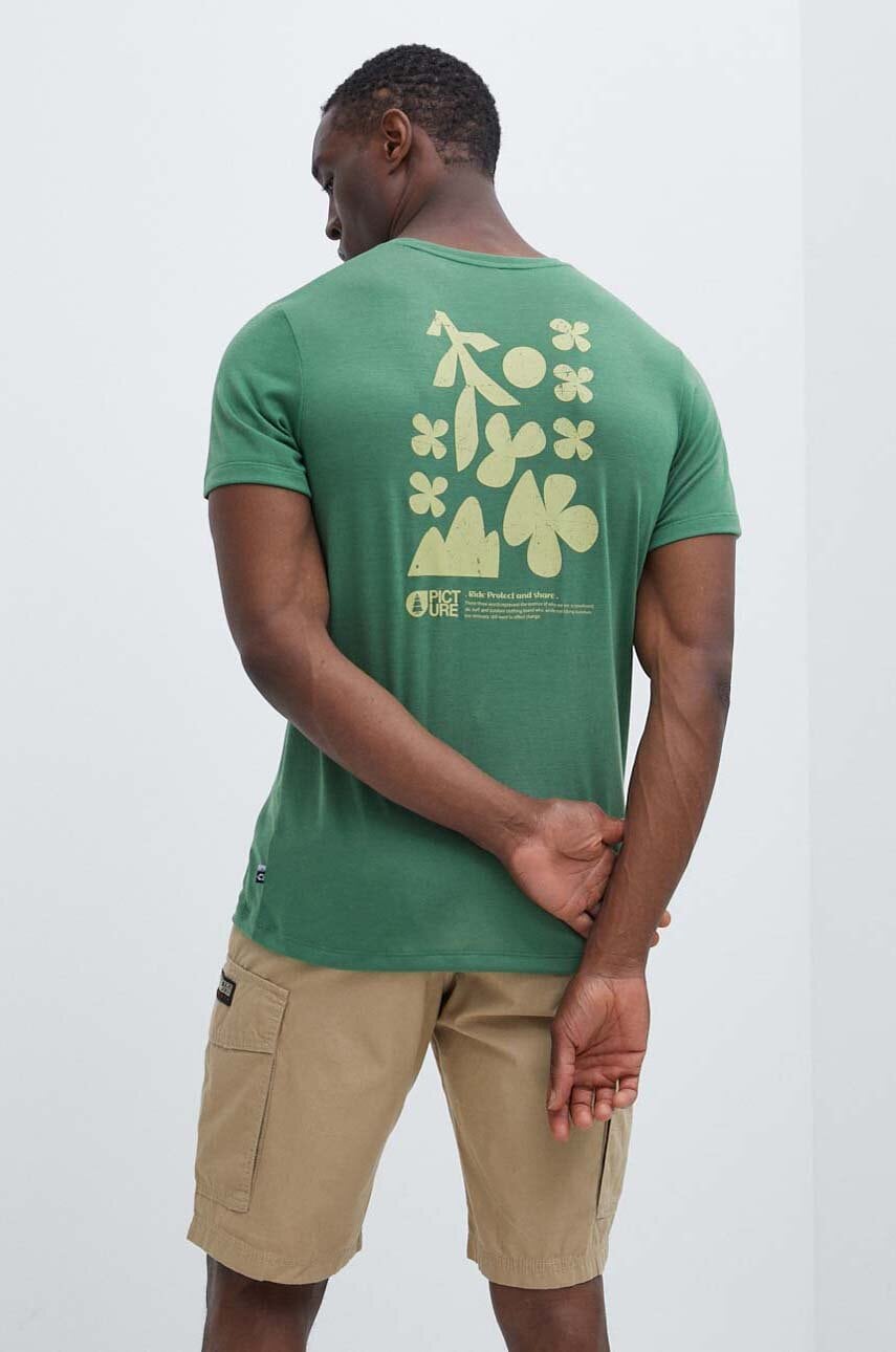 Picture tricou sport Timont Urban culoarea verde, cu imprimeu, MTS898