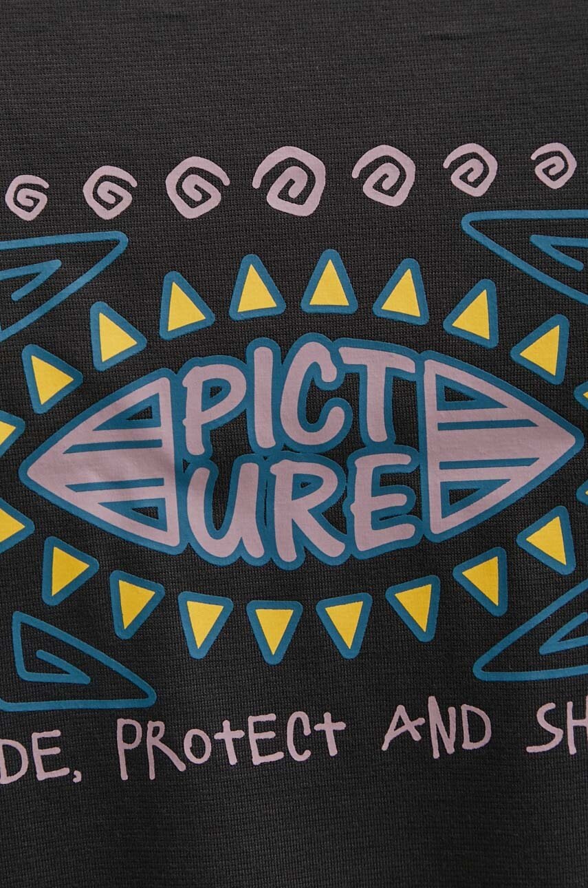 Μπλουζάκι Picture Maribo χρώμα: μαύρο, MTS1132 φωτογραφία