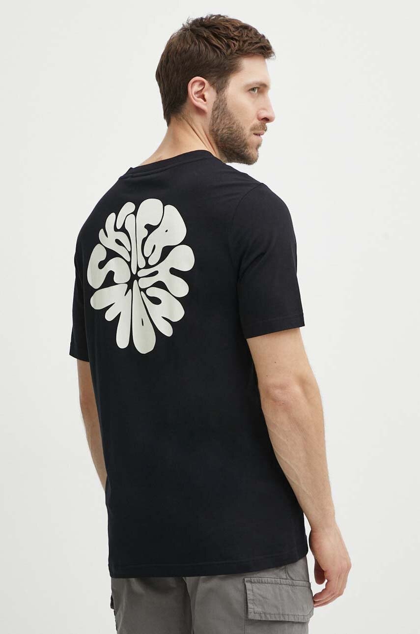 Peak Performance tricou din bumbac barbati, culoarea negru, cu imprimeu Peak Performance tricou din bumbac barbati, culoarea negru, cu imprimeu