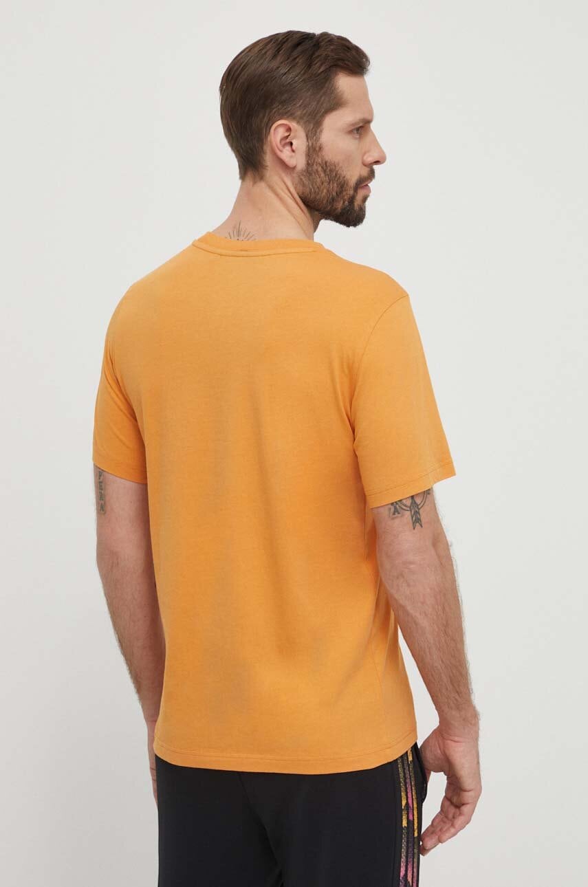 Βαμβακερό μπλουζάκι Peak Performance ανδρικά, χρώμα: πορτοκαλί φωτογραφία