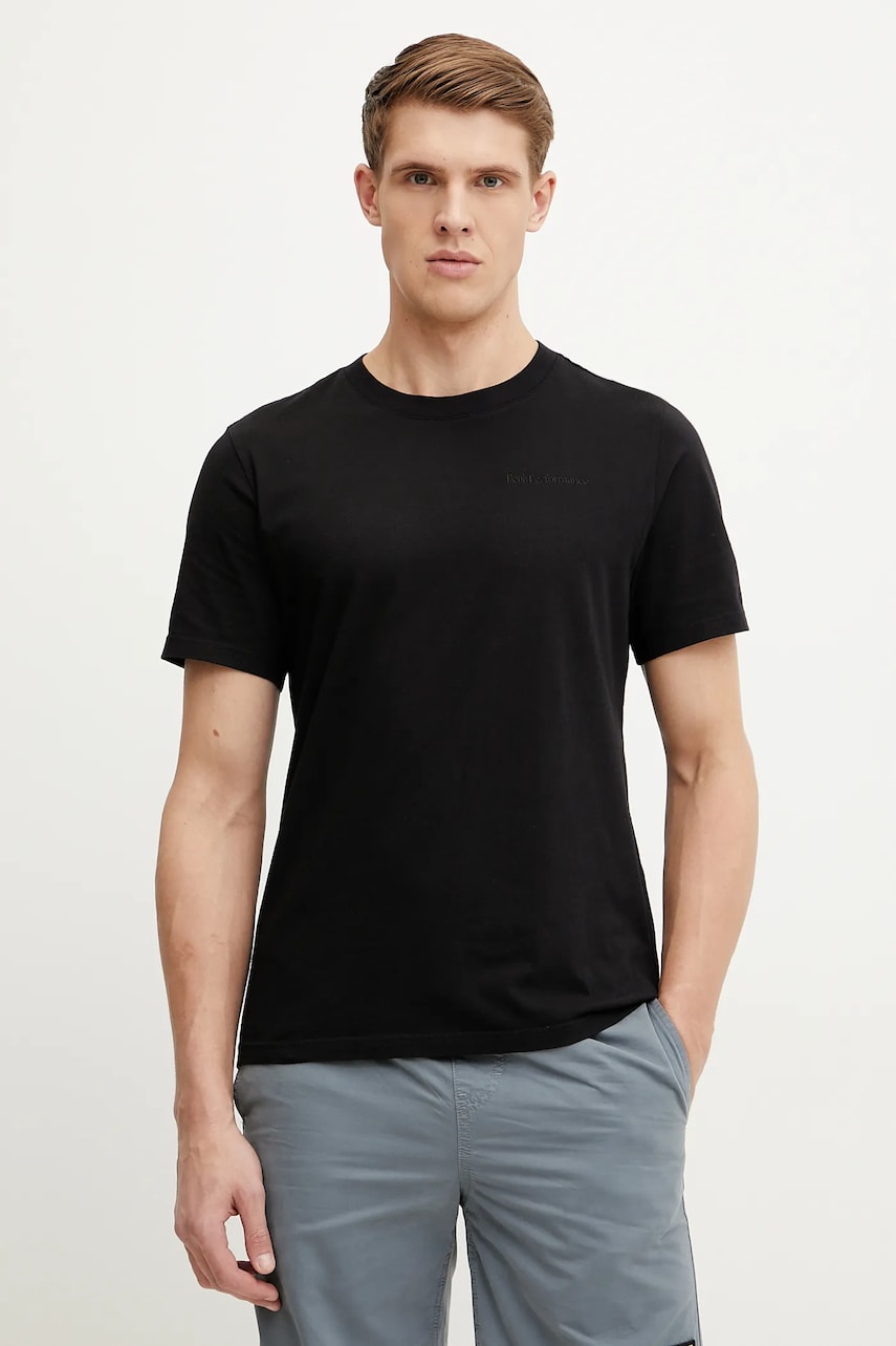 Peak Performance tricou din bumbac barbati, culoarea negru, neted Peak Performance tricou din bumbac barbati, culoarea negru, neted