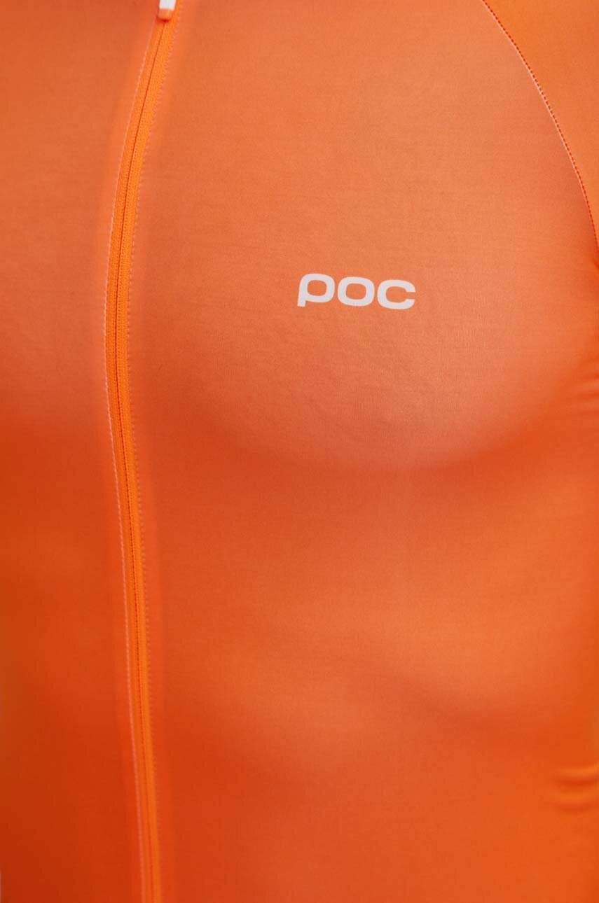 Велосипедна футболка POC Pristine Jersey колір помаранчевий однотонна 