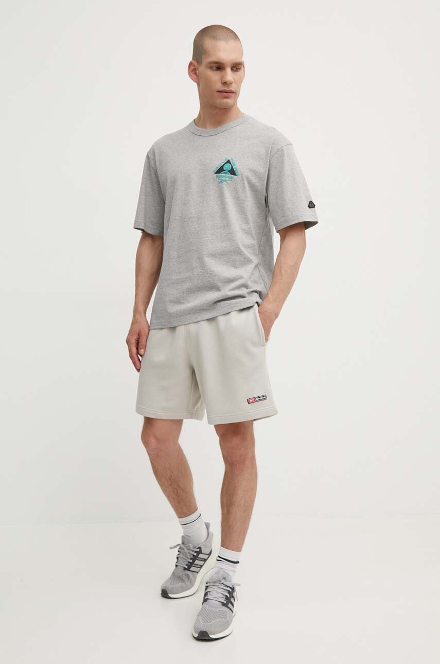 Βαμβακερό μπλουζάκι Reebok Classic Basketball ανδρικό, χρώμα: γκρι, 100075810 φωτογραφία