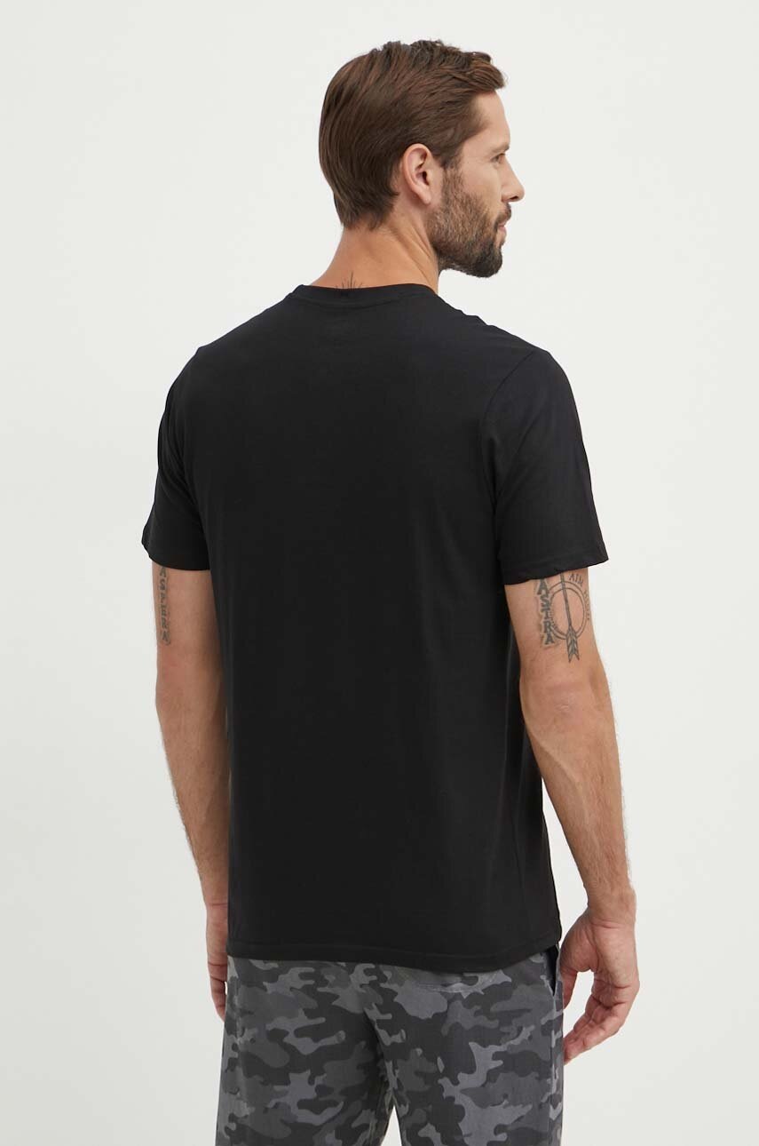 Βαμβακερό μπλουζάκι 47 brand MLB Los Angeles Dodgers ανδρικό, χρώμα: μαύρο, BB012TEMECH608510JK φωτογραφία