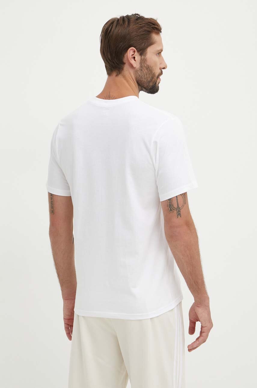 Βαμβακερό μπλουζάκι 47 brand MLB Los Angeles Dodgers ανδρικό, χρώμα: άσπρο, BB012TEMECH618800WW φωτογραφία