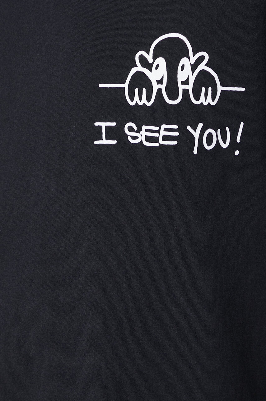 Βαμβακερό μπλουζάκι Neil Barrett Slim "I See You" ανδρικό, χρώμα: μαύρο, MY70261A-Y529-524N φωτογραφία