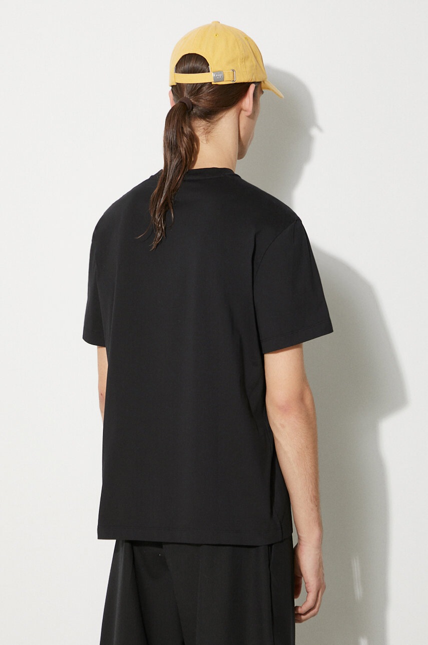 Neil Barrett pamut póló Slim Heart Shape Print fekete, férfi, nyomott mintás, MY70262A-Y530-524N termék 2. képe