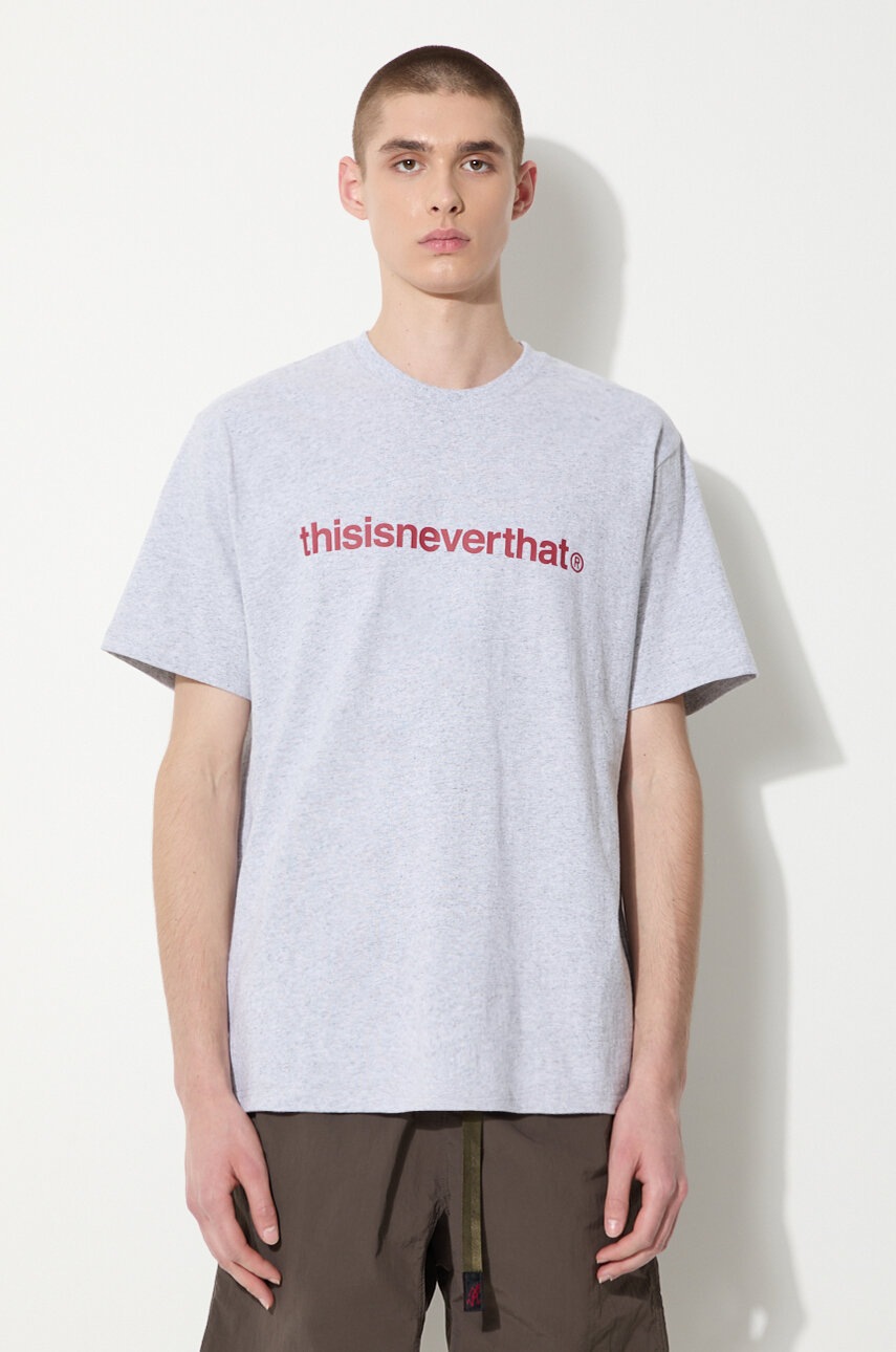 

Тениска thisisneverthat T-Logo Tee в сиво с принт TN240TTSST01, Сив