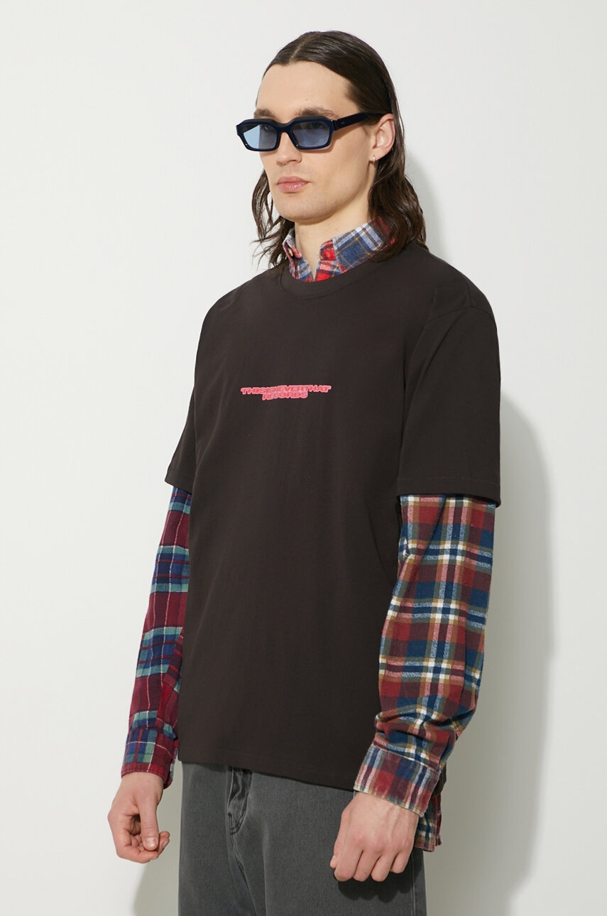 Βαμβακερό μπλουζάκι thisisneverthat TNT Locals Tee ανδρικό, χρώμα: μαύρο, TN241TTSST20 φωτογραφία