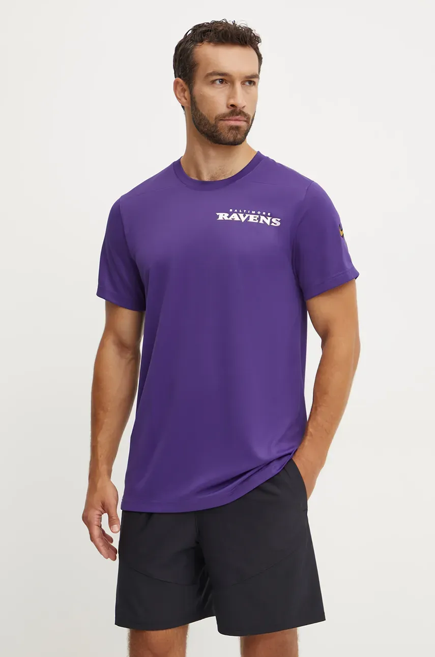 Nike tricou de antrenament Baltimore Ravens culoarea violet, cu imprimeu, 02ES-CX99-8G-K0Z