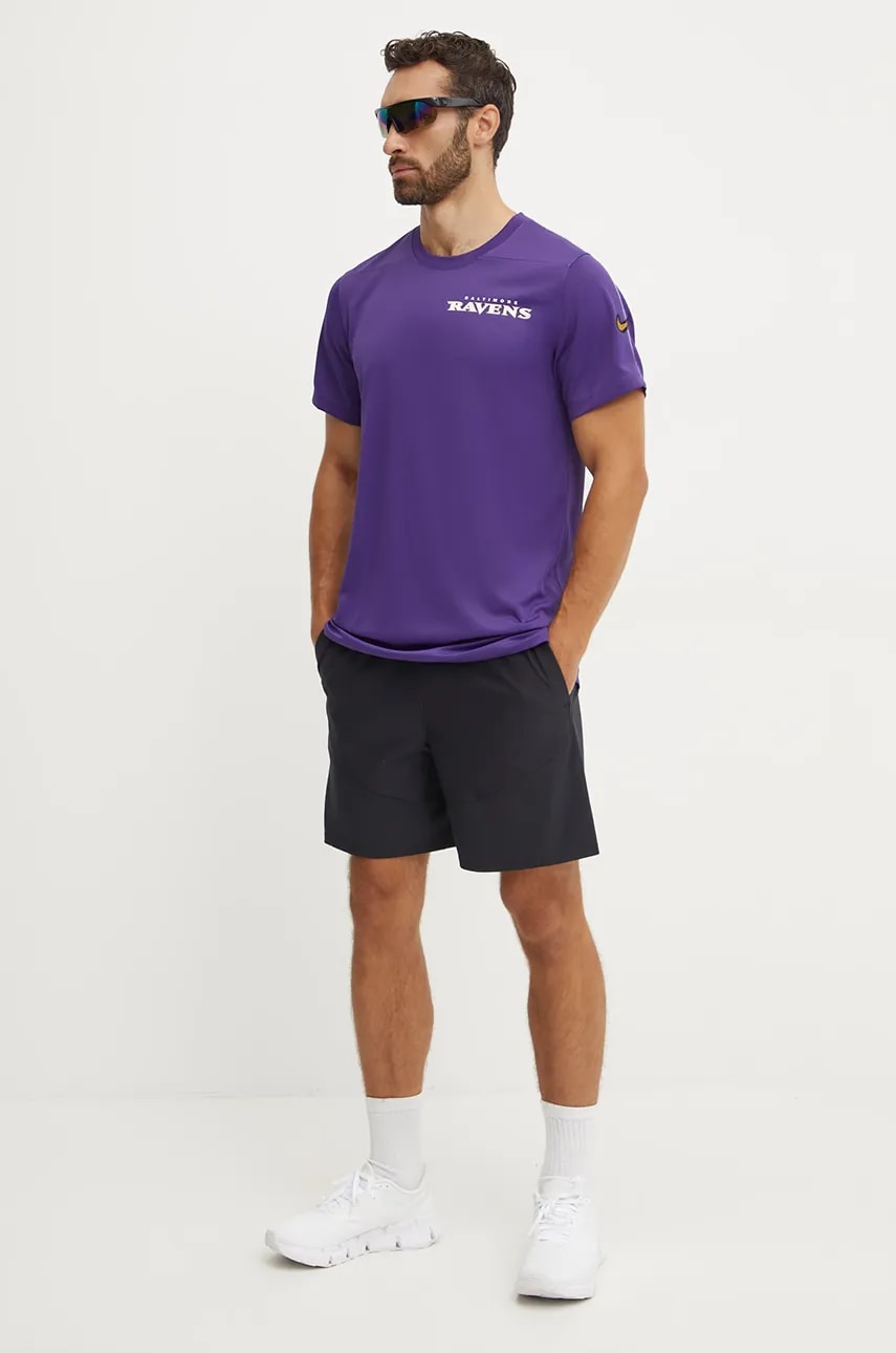 Футболка для тренинга Nike Baltimore Ravens цвет фиолетовый с принтом 02ES-CX99-8G-K0Z Футболка для тренинга Nike Baltimore Ravens цвет фиолетовый с принтом 02ES-CX99-8G-K0Z