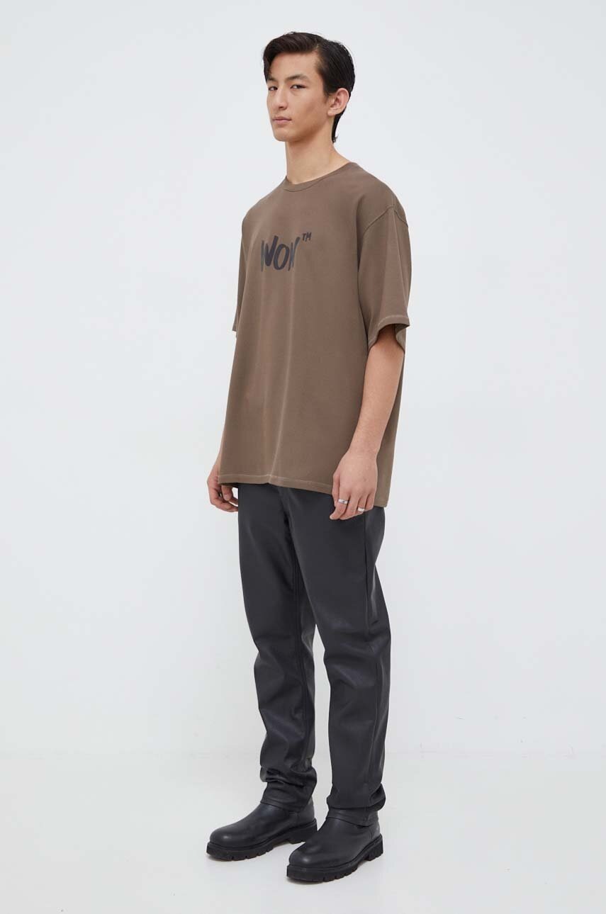 Μπλουζάκι Won Hundred χρώμα: καφέ φωτογραφία