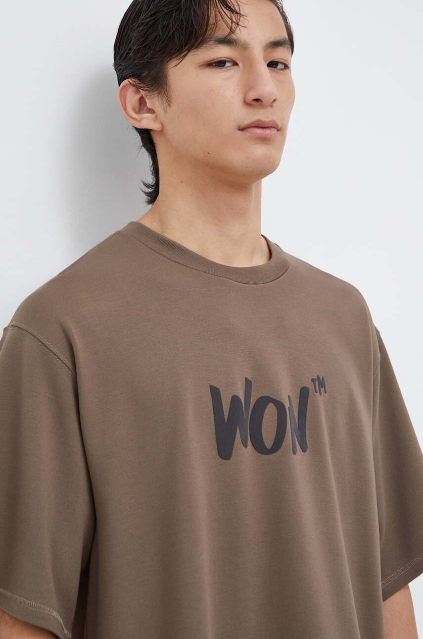 Μπλουζάκι Won Hundred χρώμα: καφέ φωτογραφία